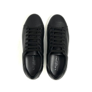 Black/White Leather Sneakers L1