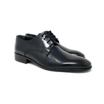 Black Leather Derby Shoes