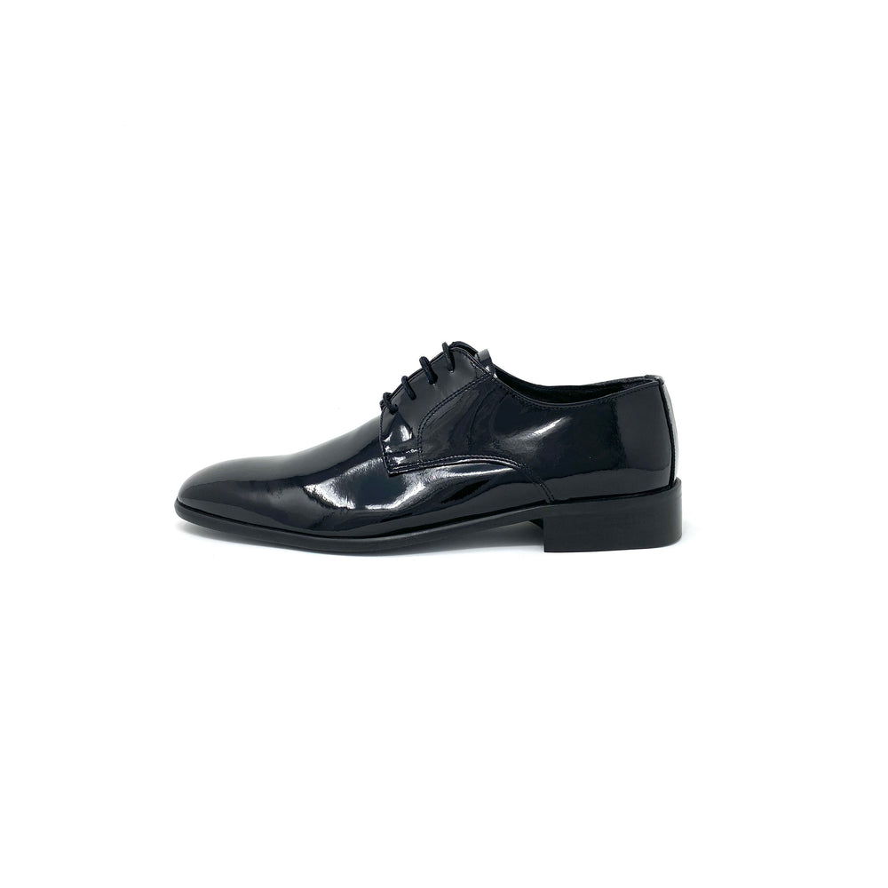 Black Patent Leather Derby Shoes