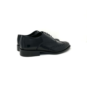 Black Leather Wingtip Brogues