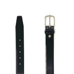 3.5 cm Black Leather Belt