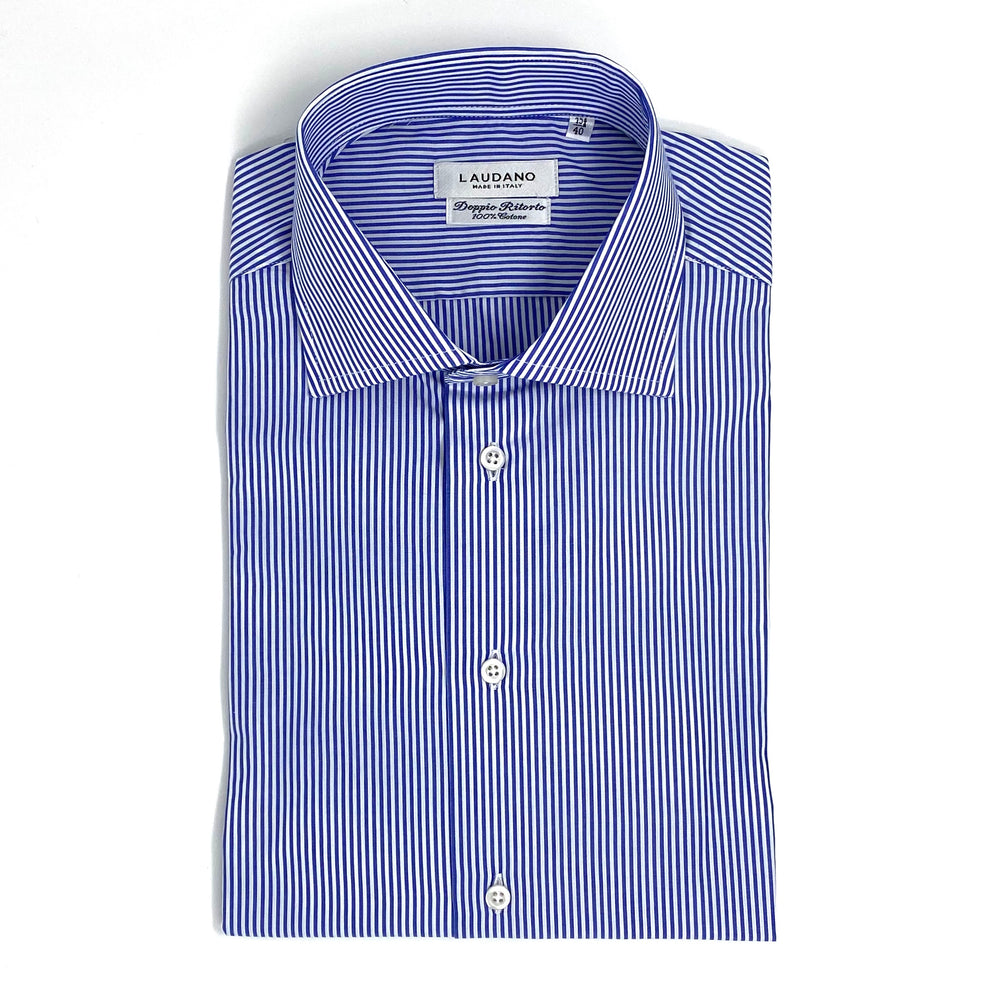 Blue Striped Cotton Shirt