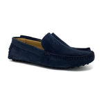 Navy Suede Loafers