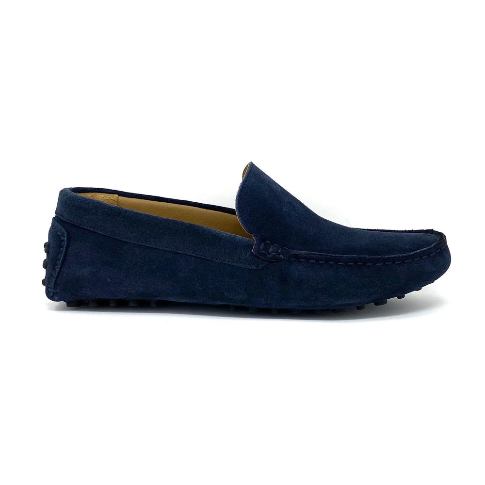 Navy Suede Loafers